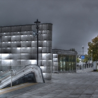 Strange underground station in Warsaw