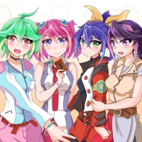 Yu-Gi-Oh! ARC-V Four Heroine Girls