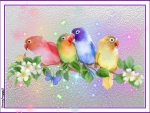 BIRDS ON A BRANCH