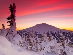 Mount Bachelor in Winter, Oregon
