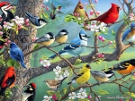 Birds in an Orchard
