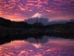Mountain Sunset Reflection