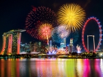 Fireworks over Singapore