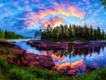 Morning At Kiiminki River, Finland