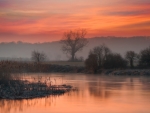 Dawn over River