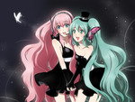 Hatsune Miku and Megurine Luka