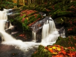 Waterfall in the Auvergne, France