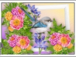 BIRD AMONG THE FLOWER