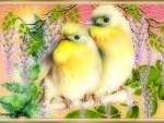 TWO CUTE BIRDS