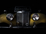 Retro car yellow MG