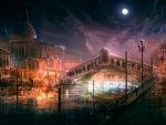 Venice at night Italy