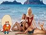 Yosemite Sam with his Ladies