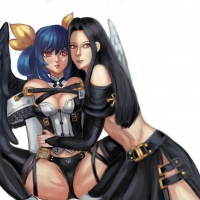 Testament and Dizzy embrace