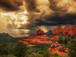 Summer Storm at Sedona, Arizona