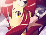 blush close red hair tengen toppa gurren lagann yellow eyes yoko ritona