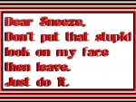 Dear Sneeze