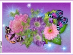 BUTTERFLIES AND FLOWERS