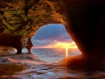 Cave at Lake Superior, Michigan