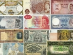 Banknotes collage