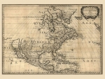 Amerique septentrionale old map