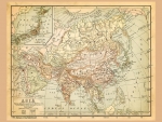 Old map of Asia