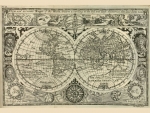 Historic map of the world 1628