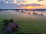 Sunrise over Fields