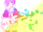 guitar nagato yuki suzumiya haruhi no yuutsu thighhighs