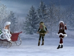 Christmas Snow Girls