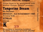 Tangerine Dream At The Glasgow Apollo (November 1980)