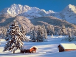 Snowy Season in South Tyrol, Italy