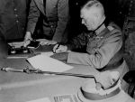 Wilhelm Keitel signs the German Surrender (May 7th 1945)