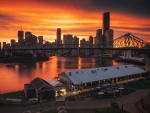 Bridges in Marinas Sunrises - Brisbaine