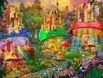Colored Fantasy Castles