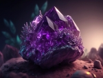 Magical fantasy crystal amethyst