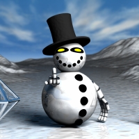 Smevil the Evil Alien Snowman