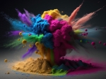 Colorful explosion
