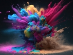 Colorful explosion