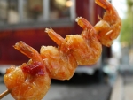 Shrimp skewer
