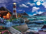 Lighthouse In The Night