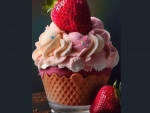Strawberry ice cream