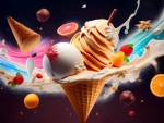 Colorful ice cream