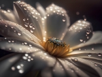 Dew drops on petals