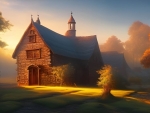 House at sunrise