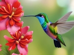 Colorful hummingbird