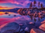 Sunset at Lake Tahoe, Nevada