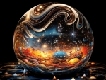 Fantasy Glass Space Ball - 4K