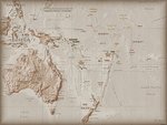 Map of Oceania Australien
