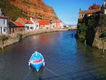 Blue Boat in the Canal
