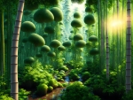 Beautiful bamboo forest
